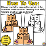 Summer Letter Matching Puzzles