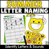 Feed the Lemonade Pitcher Letter Recognition Activity
