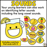Feed the Lemonade Pitcher Letter Recognition Activity