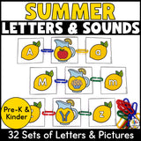 Summer Letters and Sounds Linking Activity