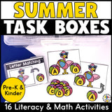 Summer Task Card Boxes