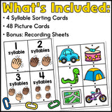 Count & Link Syllables Activity