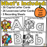 Thanksgiving Letter Tracing Cards