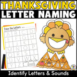 Feed the Turkey Letter Recognition Activity