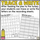 Feed the Turkey Letter Recognition Activity
