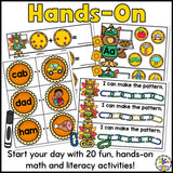 Thanksgiving Morning Tubs for Kindergarten