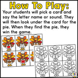 Thanksgiving Letter Recognition Game