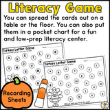 Thanksgiving Letter Recognition Game