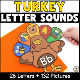 Thanksgiving Beginning Sounds Sorting Activity