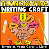 “I Am Thankful For..” Turkey Writing Craft