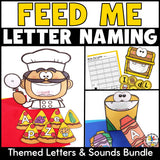 Feed Me Letter Recognition Activities (Themes)