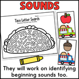 Letter Search Activities Bundle (Themes)