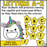 Feed the Unicorn Letter Recognition Activity