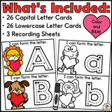 Valentine's Day Letter Tracing Cards