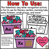 Valentine's Day Letter Matching Puzzles