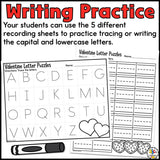 Valentine's Day Letter Matching Puzzles