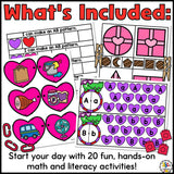 Valentine's Day Morning Tubs for Preschool