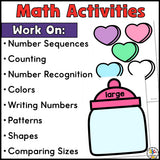 Valentine's Day Morning Tubs for Preschool