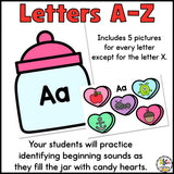 Valentine Beginning Sounds Sorting Activity