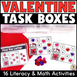 Valentine's Day Task Card Boxes