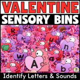 Valentine's Day Alphabet Sensory Bins