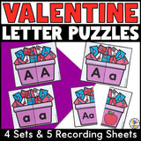 Valentine's Day Letter Matching Puzzles
