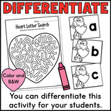 Valentine's Day Letter Search Activity