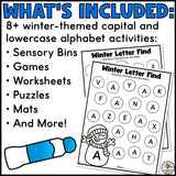 Winter Alphabet Activities Bundle