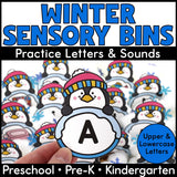 Winter Alphabet Sensory Bins