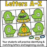 Winter Letters and Sounds Linking Activity