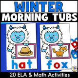 Winter Morning Tubs for Kindergarten