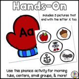 Winter Beginning Sounds Sorting Activity