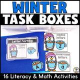 Winter Task Card Boxes