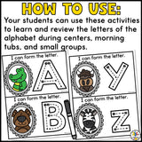 Zoo Alphabet Activities Bundle