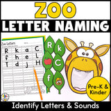 Feed the Giraffe Letter Recognition Activity