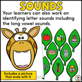 Feed the Giraffe Letter Recognition Activity
