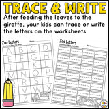 Feed the Giraffe Letter Recognition Activity