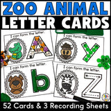 Zoo Letter Tracing Cards