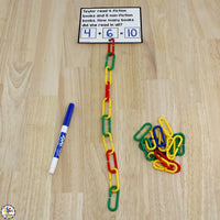 Connect Links Addition Word Problem Cards