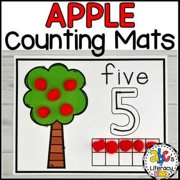 Apple Counting Mats #1-20