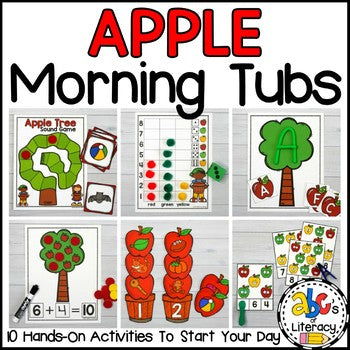 Apple Morning Tubs for Kindergarten