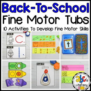 Back-To-School Fine Motor Tubs