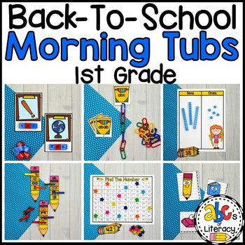 Back-To-School Morning Tubs for 1st Grade