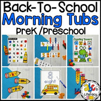 Back-To-School Morning Tubs for Preschool