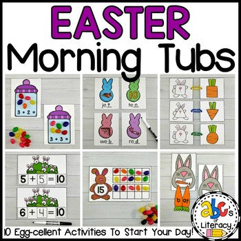 Easter Morning Tubs for Kindergarten