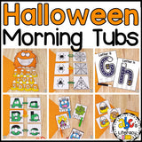 Halloween Morning Tubs for Preschool