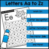 Letter Maze Worksheets