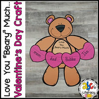 "Love You Beary Much" Valentine's Day Craft and Writing Prompt
