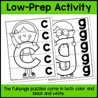 Lowercase Letter Strip Puzzles
