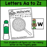 Missing Letter Activity | Letter Recognition Worksheets